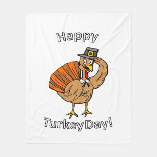 Thanksgiving (Style 2) Classic T-Shirt Fleece Blanket