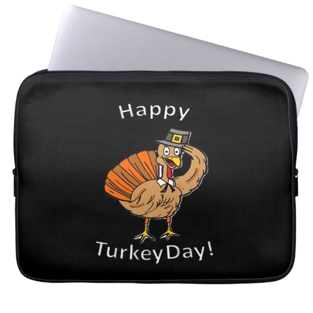 Thanksgiving (Style 2) Oversized T-Shirt Laptop Sleeve (Front)