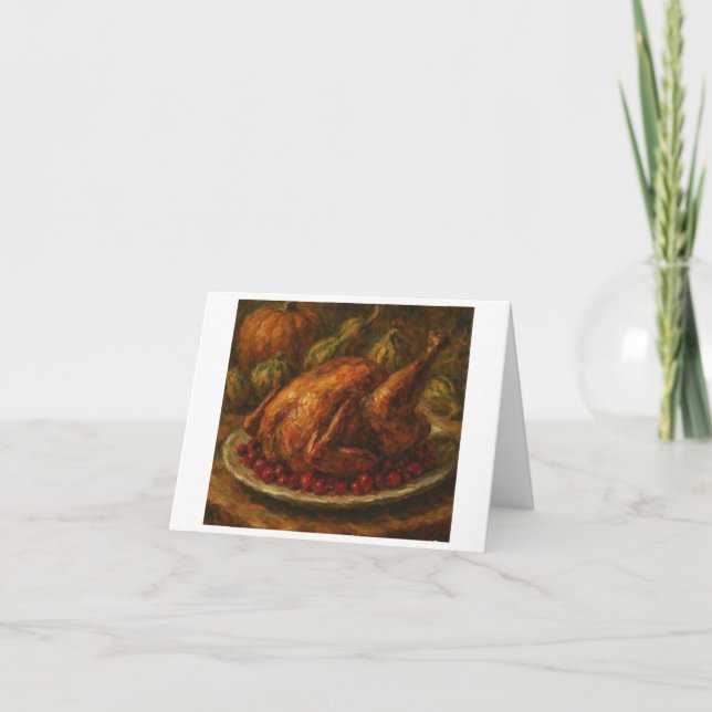 Thanksgiving Table Setting,  Card (Front)