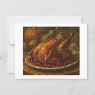 Thanksgiving Table Setting,  Postcard