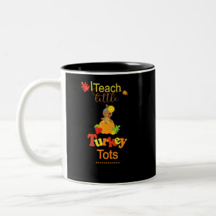 Thanksgiving Teacher Gifts Fall Autumn Little Two-Tone Coffee Mug