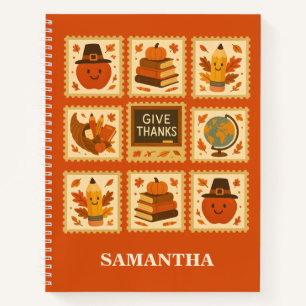 Thanksgiving Teacher Stamp Collage Fall Notebook
