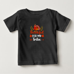 Thanksgiving Thankful For My Tribe Baby T-Shirt