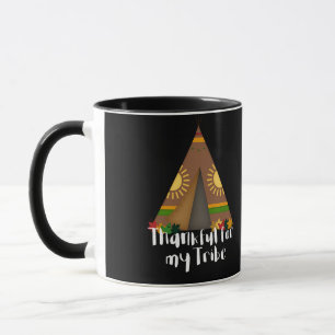 Thanksgiving Thankful for My Tribe Mug