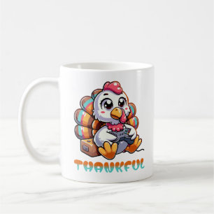 Thanksgiving Thankful Gamer Animal Turkey  Coffee Mug