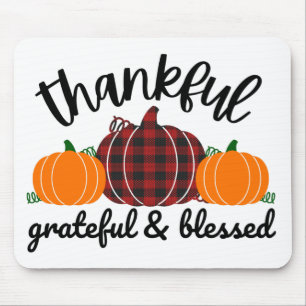 Thanksgiving Thankful Mouse Pad