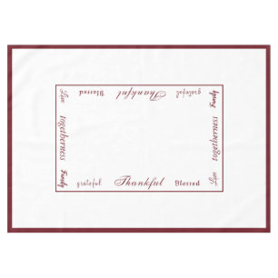 Thanksgiving Thankful Tablecloth