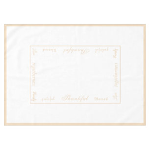 Thanksgiving Thankful Tablecloth