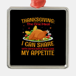 Thanksgiving The One Meal Metal Ornament