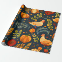 Thanksgiving themed wrapping paper