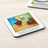 Thanksgiving Things Funny Coaster Set Spectickles Zazzle