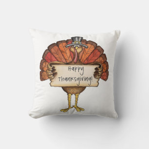 Thanksgiving Throw Pillow/Turkey Pillow