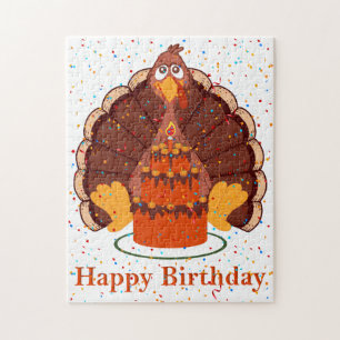 Thanksgiving Time Joyeux Anniversaire Puzzle