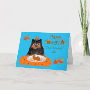 Thanksgiving To Son greeting card
