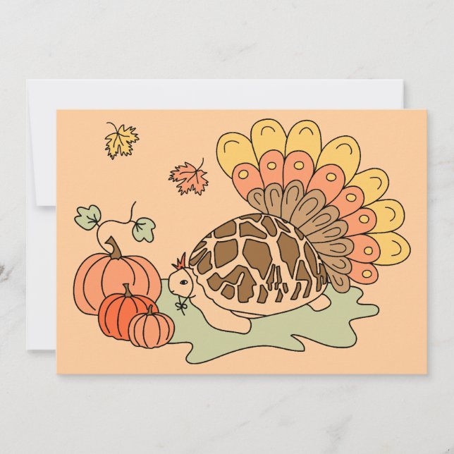 Thanksgiving Tortoise Card (Front)