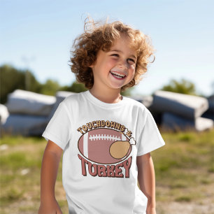 Thanksgiving "Touchdown & Turkey" Fall Kids T-Shirt