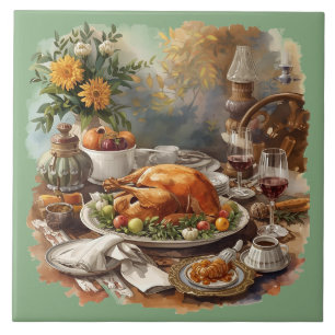 Thanksgiving, Tradisional Dishes Tile