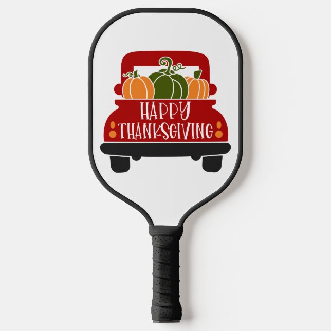 Thanksgiving Truck Pickleball Paddle (Front)