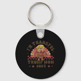 Thanksgiving Trump Make Thanksgiving Great Again F Keychain