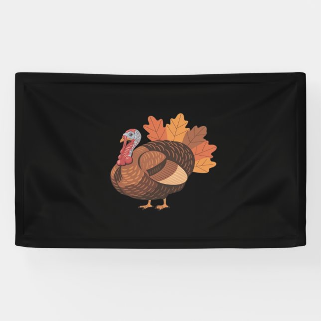 Thanksgiving Turkey – Autumn Holiday Classic Class Banner (Horizontal)