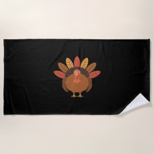 Thanksgiving Turkey – Autumn Holiday Classic Class Beach Towel