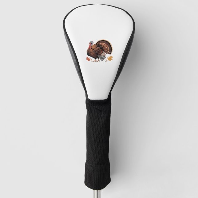 Thanksgiving Turkey – Autumn Holiday Classic Class Golf Head Cover (Front)