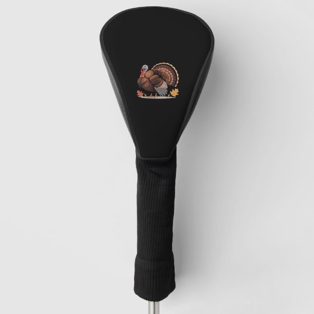 Thanksgiving Turkey – Autumn Holiday Classic Class Golf Head Cover (Front)