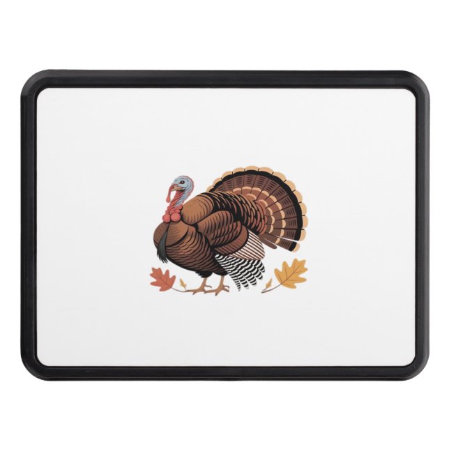 Thanksgiving Turkey – Autumn Holiday Classic Class Trailer Hitch Cover (Front)