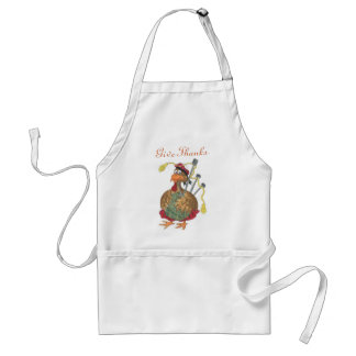 Thanksgiving Turkey Bag Pipes Player Apron