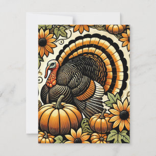 Thanksgiving Turkey                                Card