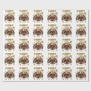 Thanksgiving Turkey Cawing F-Caw-F Wrapping Paper