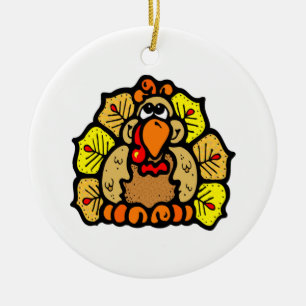 Thanksgiving Turkey Ceramic Ornament