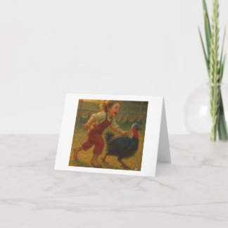 Thanksgiving Turkey Chase,  Card
