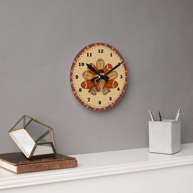 Thanksgiving Turkey clock (Office)