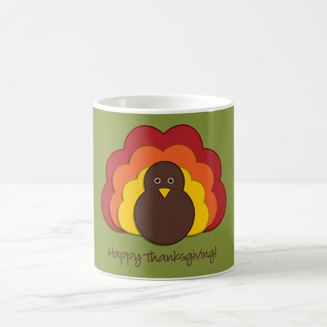 Thanksgiving turkey coffee mug (Center)