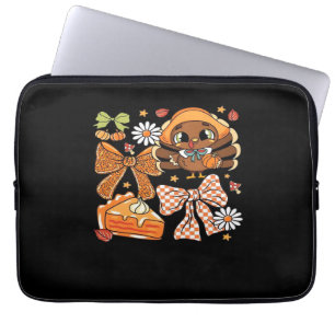 Thanksgiving Turkey Coquette Classic T-Shirt Laptop Sleeve