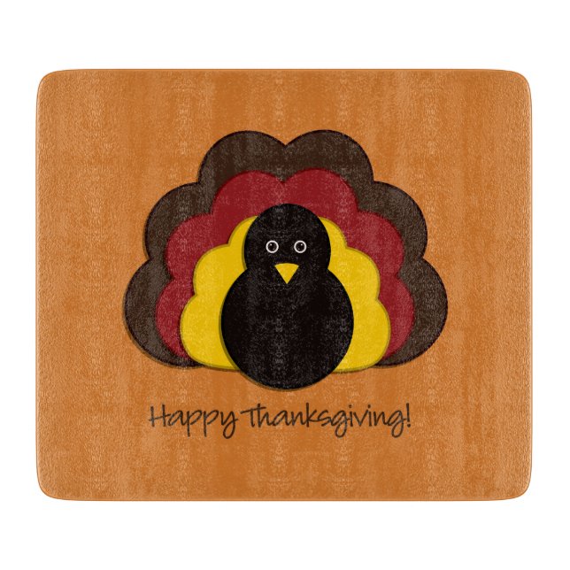 Thanksgiving turkey cutting board (Front)