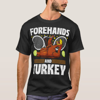 Thanksgiving Turkey Day Men Boys Tennis T-Shirt