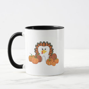 Thanksgiving Turkey Dental Dentist Teeth  Mug