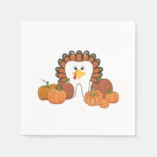 Thanksgiving Turkey Dental Dentist Teeth Napkin