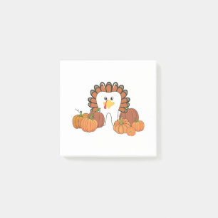 Thanksgiving Turkey Dental Dentist Teeth  Post-it Notes