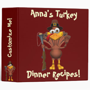Thanksgiving Turkey Dinner Binder Binder