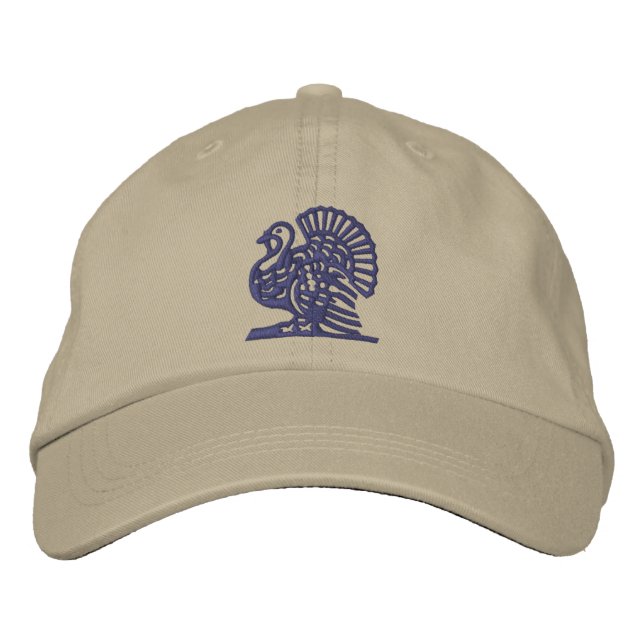 Thanksgiving Turkey Embroidered Hat (Front)