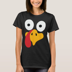 Thanksgiving Turkey Face Costume  T-Shirt