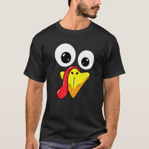Thanksgiving Turkey Face Matching Family Costume K T-Shirt