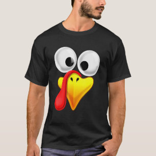 Thanksgiving Turkey Face Matching Family Costume   T-Shirt