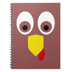 Thanksgiving Turkey Face Notebook