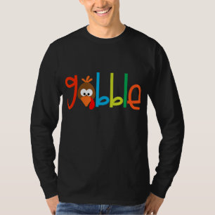 Thanksgiving Turkey face Turkey Day Gobble T-Shirt