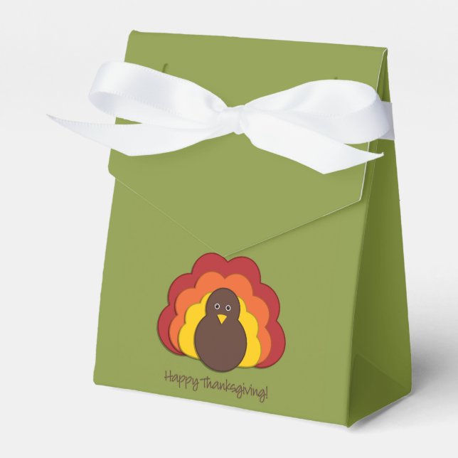 Thanksgiving turkey favor box (Front Side)