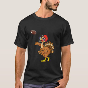 Thanksgiving Turkey Football Women Men Girls Boys T-Shirt